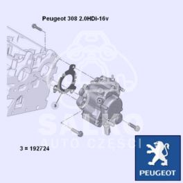 uszczelka pompy wtryskowej Citroen/ Peugeot 2,0HDi Delphi - oryginał Peugeot