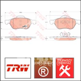 klocki hamulcowe MEGANE II 1,5DCi przód ATE (producent niemiecki TRW)