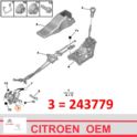 wspornik linek zmiany biegów Citroen C4/ Peugeot 307 1,6HDi/ 2,0HDi... - nowy oryginał z sieci Citroen