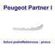 listwa podreflektorowa Citroen ERLINGO/ Peugeot PARTNER prawa - nowa w zamienniku Retov