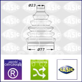 osłona przegubu Citroen, Peugeot 77x23 tpl/K. KIT - zamiennik francuski SASIC