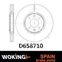 tarcza hamulcowa Citroen C5/ Xantia przód wentylowane 288/4 - zamiennik hiszpański WOKING