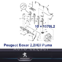 przewód paliwa Citroen JUMPER III/ Peuegot BOXER 3 2,2HDi pomp/rampa - oryginał Peugeot