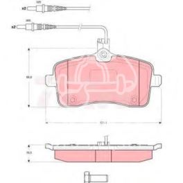 klocki hamulcowe Peugeot 407 HDi/2,0 04- przód LUC (producent niemiecki TRW)