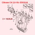 uszczelka przepustnicy Citroen/ Peugeot 1,8-16v/ 2,0-16v EW... oryginał Citroen