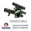 termostat Renault 1,9dCi F9Q z obudową na 1-czujnik/ 4 wloty - francuski oryginał Vernet