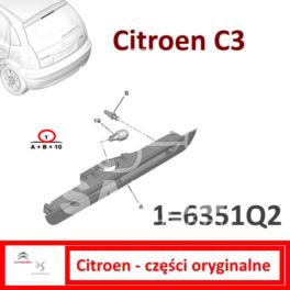 Lampa Stopu Citroen C3/ C3 Ii - Dodatkowa (Oryginał Citroen)