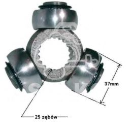 krzyżak półosi 25z/37mm MASTER II lewa - nowy zamiennik