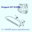 spryskiwacz szyby Peugeot 307 KOMBI tył (oryginał Peugeot)