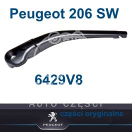 ramię wycieraczki Peugeot 206 SW/ KOMBI tył (oryginał Peugeot)