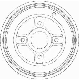 bęben hamulcowy Renault CLIO II/ MEGANE +ABS - zamiennik włoski OMC