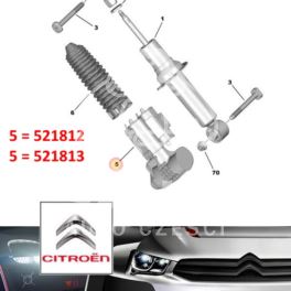 osłona amortyzatora Citroen C5 X7 tył dolna na tuleję - strona prawa (oryginał Citroen)