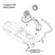 wlew paliwa Peugeot 306 kolano łącznik wlewu ze zbiornikiem (oryginał Peugeot)