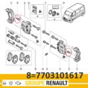 śruba zwrotnica/ zacisk RENAULT M12x1,25-32 - oryginał Renault