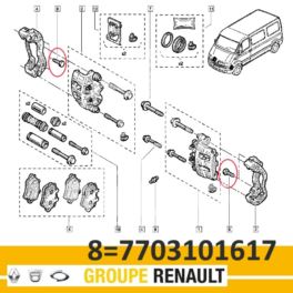 śruba zwrotnica/ zacisk RENAULT M12x1,25-32 - oryginał Renault