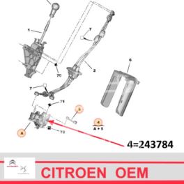 wspornik linek zmiany biegów Citroen C4 Picasso/ Peugeot Partner 3 - nowy oryginał Citroen