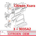 zawias drzwi Citroen XSARA lewy przód dolny/ prawy przód górny (oryginał Citroen)
