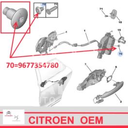 śruba M8x1,25-8-13 torx łeb wypukły - oryginał Citroen