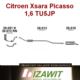 tłumik Citroen XSARA PICASSO 1,6 TU5JP końcowy - zamiennik polski Izawit