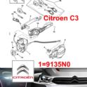 mechanizm zamykania Citroen C3/ C3 II lewy przód (oryginał Citroen)