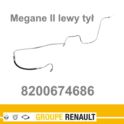 przewód hamulcowy metalowy MEGANE II tył lewy do zacisku |- - oryginał Renault 8200674686