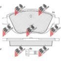 klocki hamulcowe Citroen C3 PICASSO/DS3 przód BOSCH - zamiennik holenderski A.B.S.