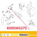 przewód układu chłodzenia Renault Trafic II 2,0dCi od kolektora pompy wodnej do chłodnicy spalin - oryginał Renault