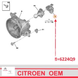 oprawka żarówki PSX24W - oryginał Citroen