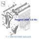 łańcuch rozrządu Citroen/ Peugeot 1,6-16v VTi (oryginał Peugeot)