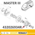 piasta Renault MASTER III 2010- (napęd tył) do koła tył - oryginał Renault