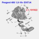 uszczelka pompy olejowej Citroen/ Peugeot 1,8-16v/ 2,0-16v typu EW... blok/ pompa - OE Citroen
