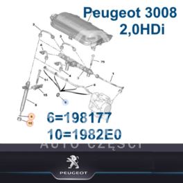 podkładka wtryskiwacza DIESEL PSA 2,0HDi 150KM/ 163KM DELPHI - oryginał z sieci Peugeot
