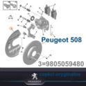 osłona tarczy hamulcowej tył Peugeot 508 13082- lewa/ prawa - tarczowe (oryginał Citroen)