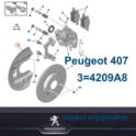 osłona tarczy hamulcowej tył Peugeot 407/ 508 lewa/ prawa - tarczowe (oryginał Peugeot)