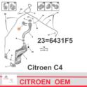 wspornik zbiornika spryskiwacza szyb Citroen C4 - nowy oryginał Citroen