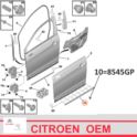 listwa drzwi Citroen C5 III od 2008 prawy przód - chrom (oryginał Citroen)