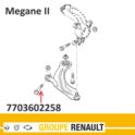 śruba wahacza M12x1,25-140 Renault Megane II - oryginał z sieci Renault nr 7703602258