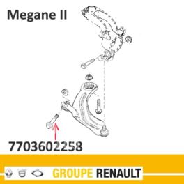 śruba wahacza M12x1,25-140 Renault Megane II - oryginał z sieci Renault nr 7703602258