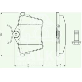 klocki hamulcowe Peugeot 407 04- tył - system LUCAS (producent hiszpański WOKING)