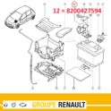 nakładka klemy akumulatora "+" plusowa Clio III - oryginał Renault