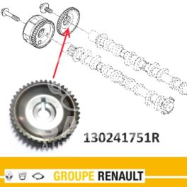 koło rozrządu Renault 1,4TCe na wałek rozrządu wydechowy - oryginał Renault 130241751R