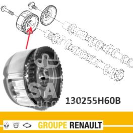 koło rozrządu Renault 1,4TCe na wałek rozrządu ssący - oryginał Renault 130255H60B