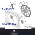 wspornik obudowy wentylatora chłodnicy Peugeot 206/ ... oryginał Peugeot