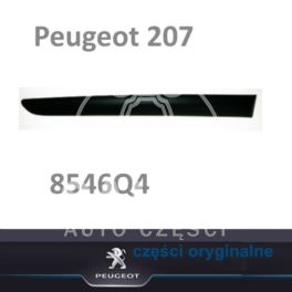 listwa drzwi Peugeot 207 prawy tył - czarna (oryginał Peugeot)