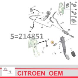 sprężyna pedału sprzęgła Citroen C5/ Peugeot 407 (oryginał Citroen)