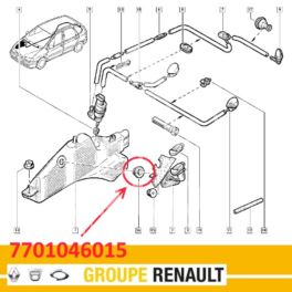 uszczelka wlewu do zbiornika spryskiwacza Renault SCENIC I - oryginał Renault 7701046015