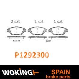 klocki hamulcowe Citroen C3/DS3 OPR12271- (producent hiszpański Woking)