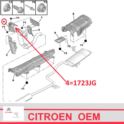 osłona termiczna kolektora wydechowego Citroen C4/ C5 X7/ DS... 1,6THP górna (oryginał Citroen)