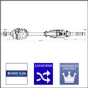 półoś Citroen BERLINGO 1,1/1,4 prawa -OPR08029 - zamiennik typu brand Expert Line