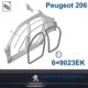 uszczelka drzwi Peugeot 206 HB 5 drzwi tylna L/P (oryginał Peugeot)